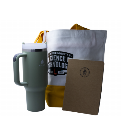 Light Green Core value tumbler + Gold Typography totebag + A5 kraft notebook 